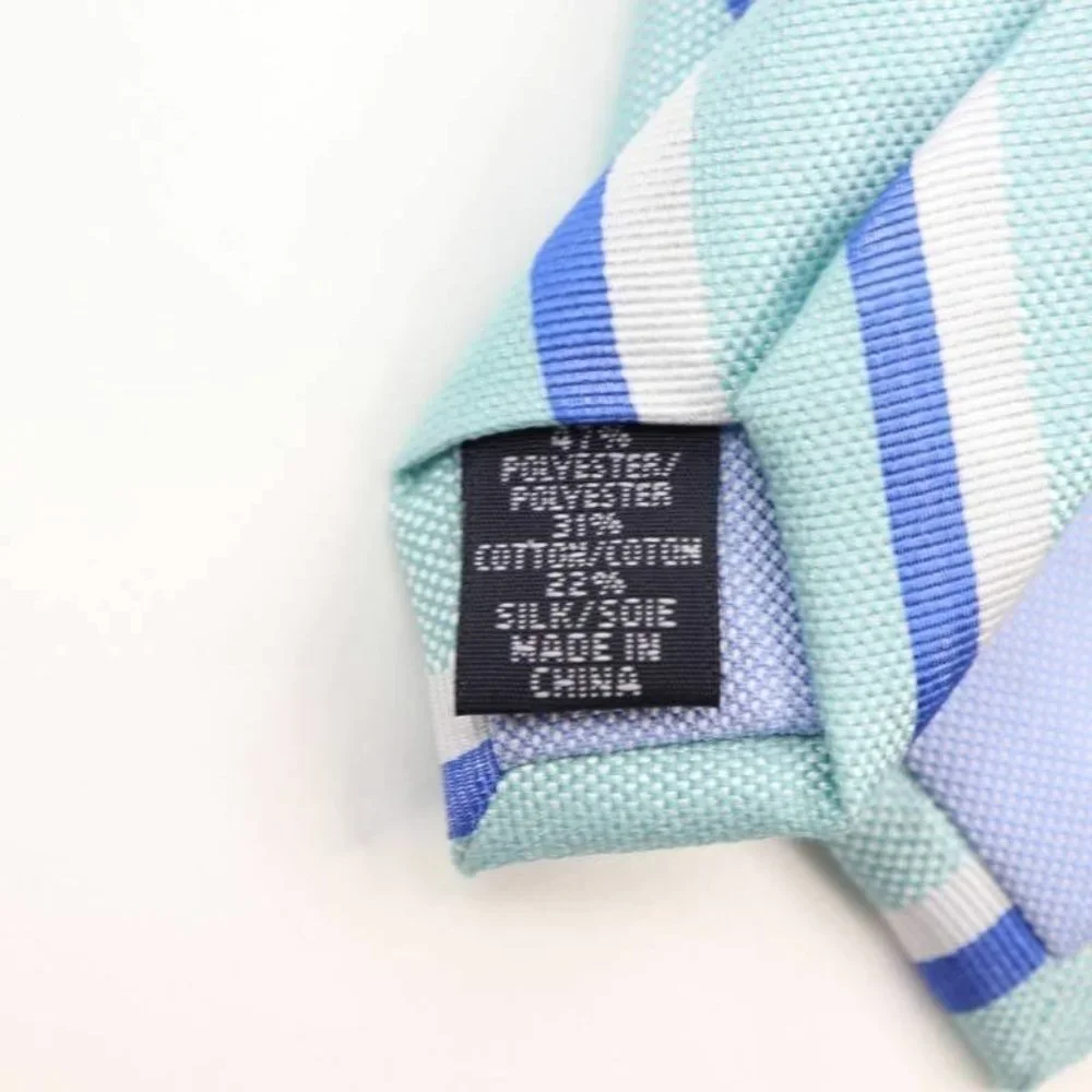 Tommy Hilfiger Mens Tie‎ Necktie Blue White Stripe One Size New